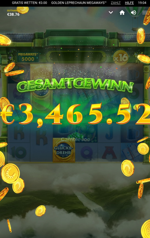 Golden Leprechaun Megaways Tipico Red Tiger Slot Gewinn 4332x