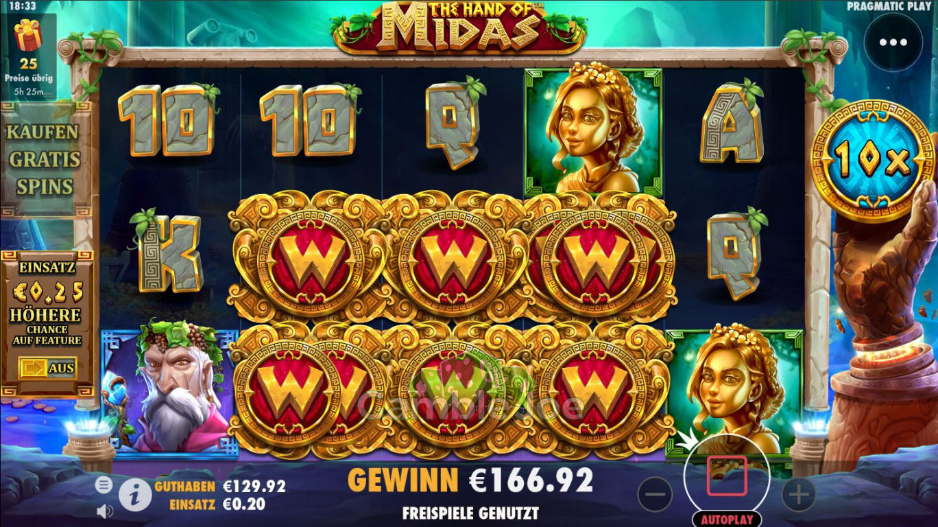 The Hand of Midas: The Hand of Midas - Win factor: 835x