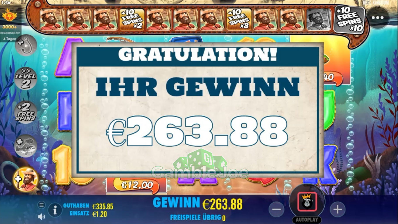 Big Bass Splash Nochmal Big Bass Gewinn 220x