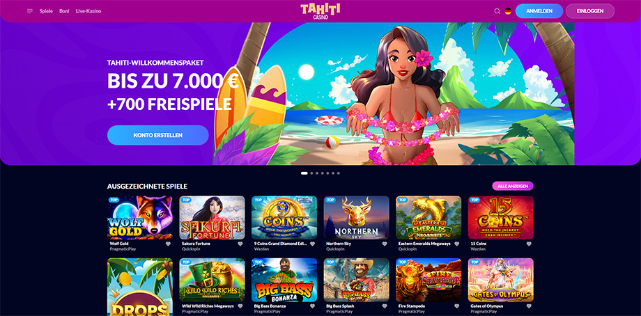 Tahiti Casino Titelbild