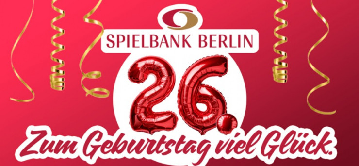 Spielbank Berlin at Potsdamer Platz celebrates its 26th birthday