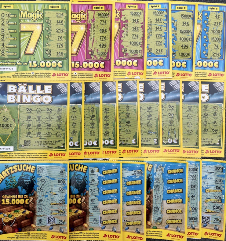 Self-test: What is the result after 30 scratch cards?